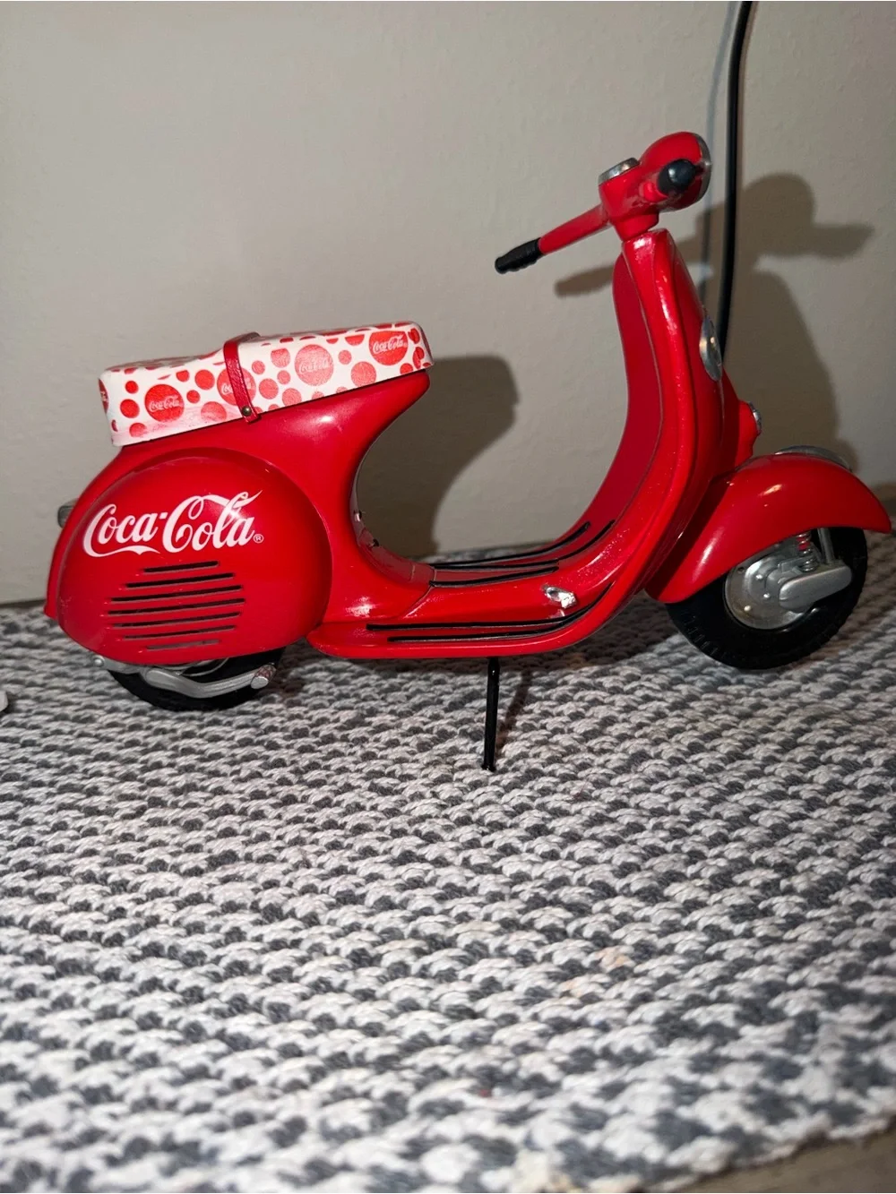 Coca Cola Red Vintage-Style Mini Scooter Toy